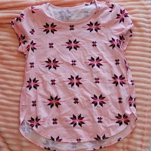 Curved Hem Tee Shirt